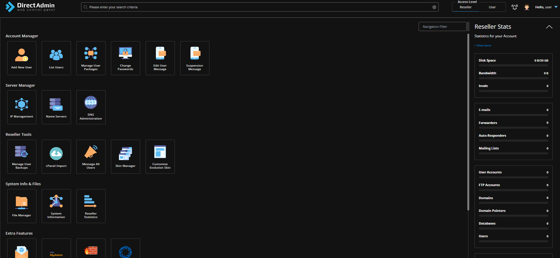 Control Panel